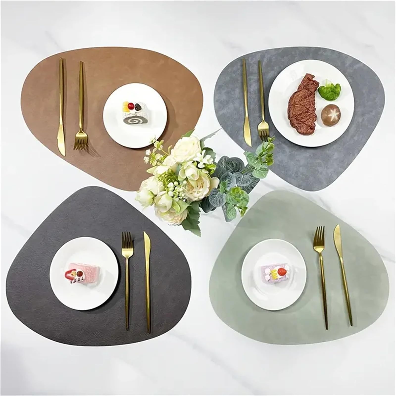 Tischset aus Kunstleder
