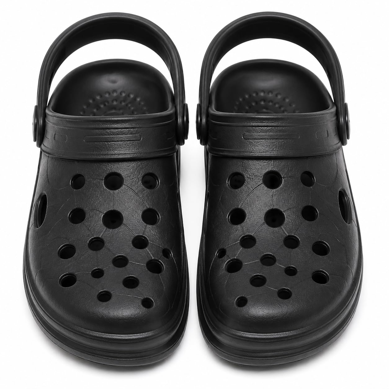 Male EVA Garden Clogs Black with Adjustable Strap-image-7