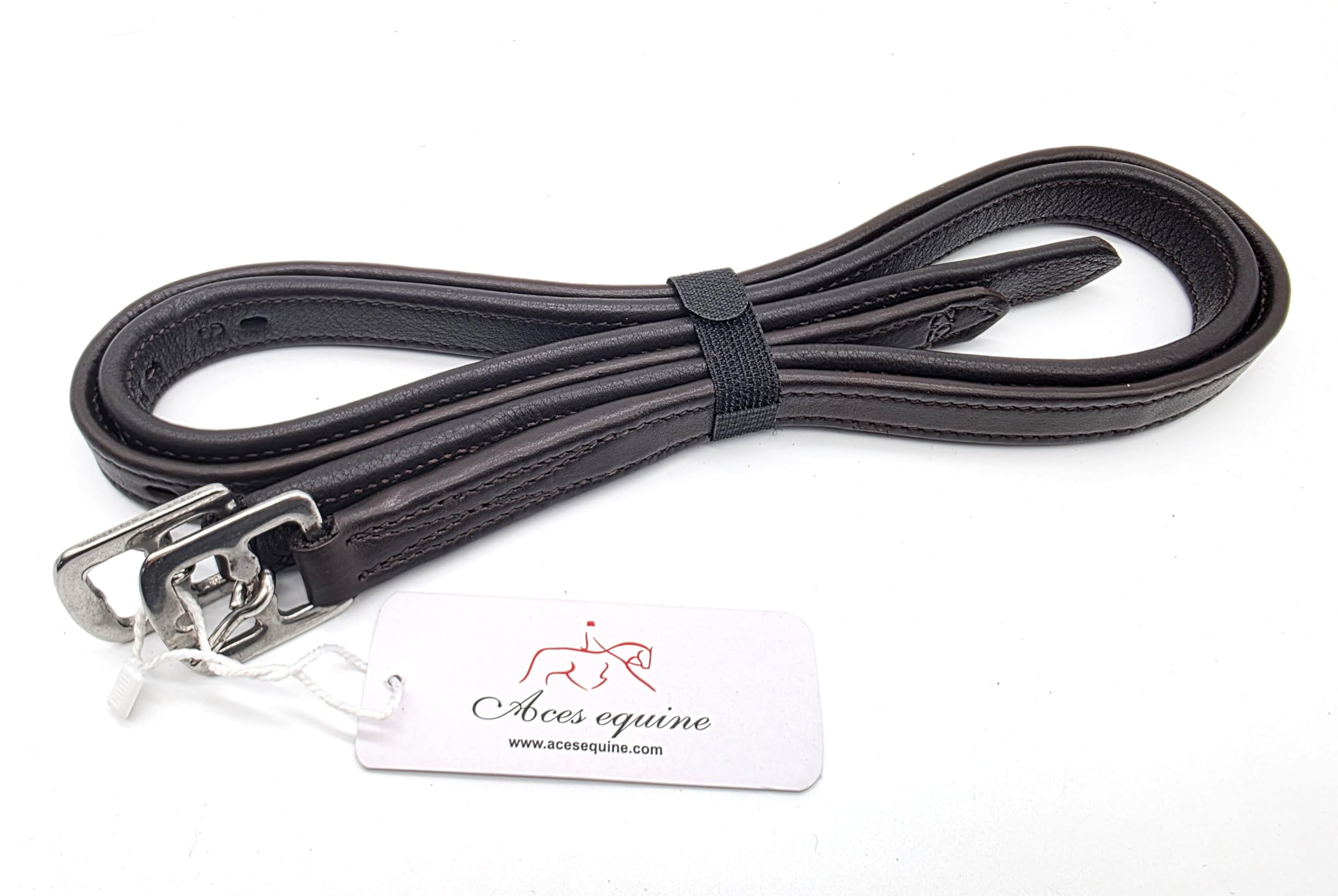 Premium Comfort Fit Brown Soft Stirrup Leathers for Kids 3/4 Inch Wide Non Stretch 24 to 36 Inches (28")