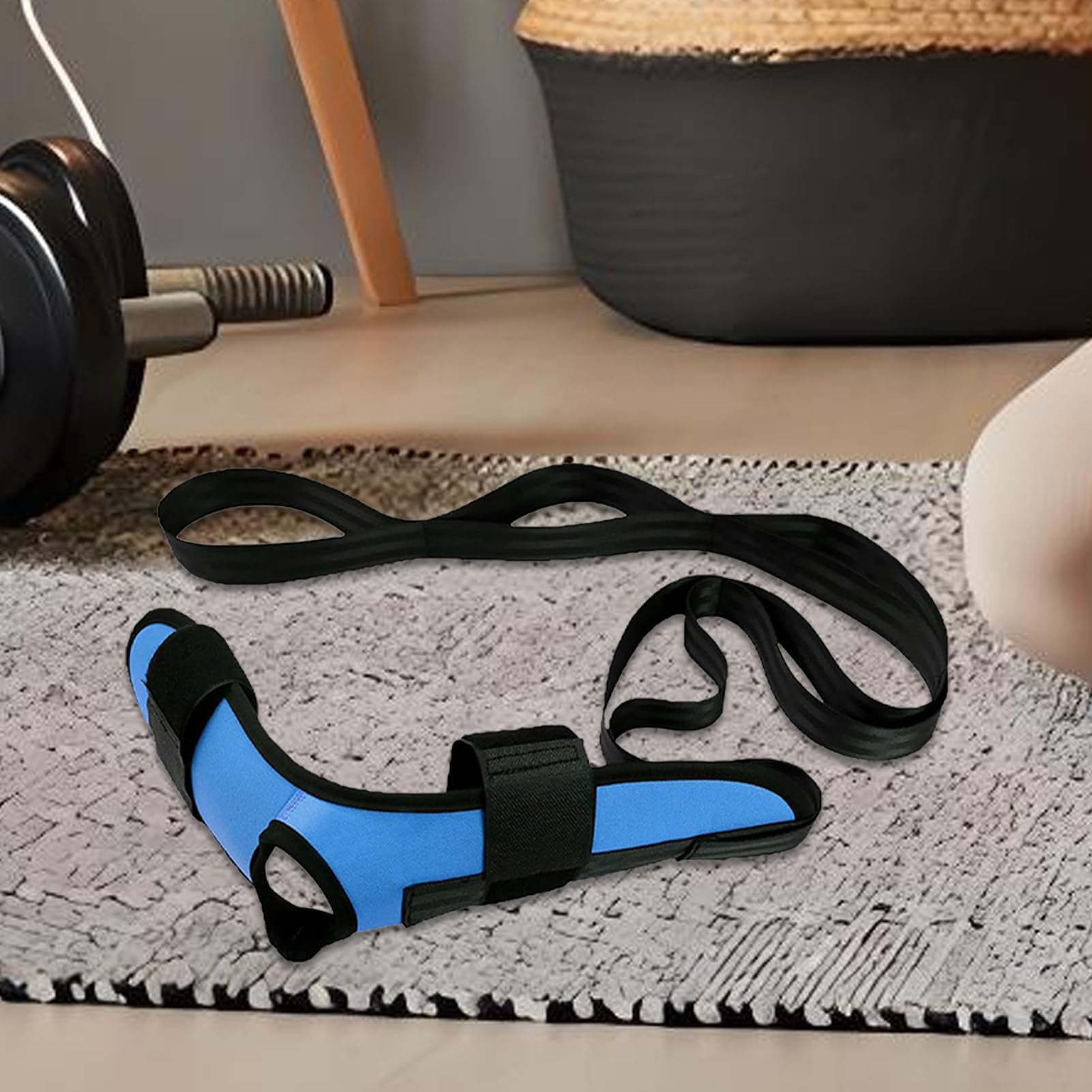 Leg Stretch Strap, Exercise Stretching Belt, Fascia Hamstring Stretcher, Adjustable Loops Flexibility, Ideal for Home Workouts, Pilates, Gymnastics, Women and Men, Multicolor