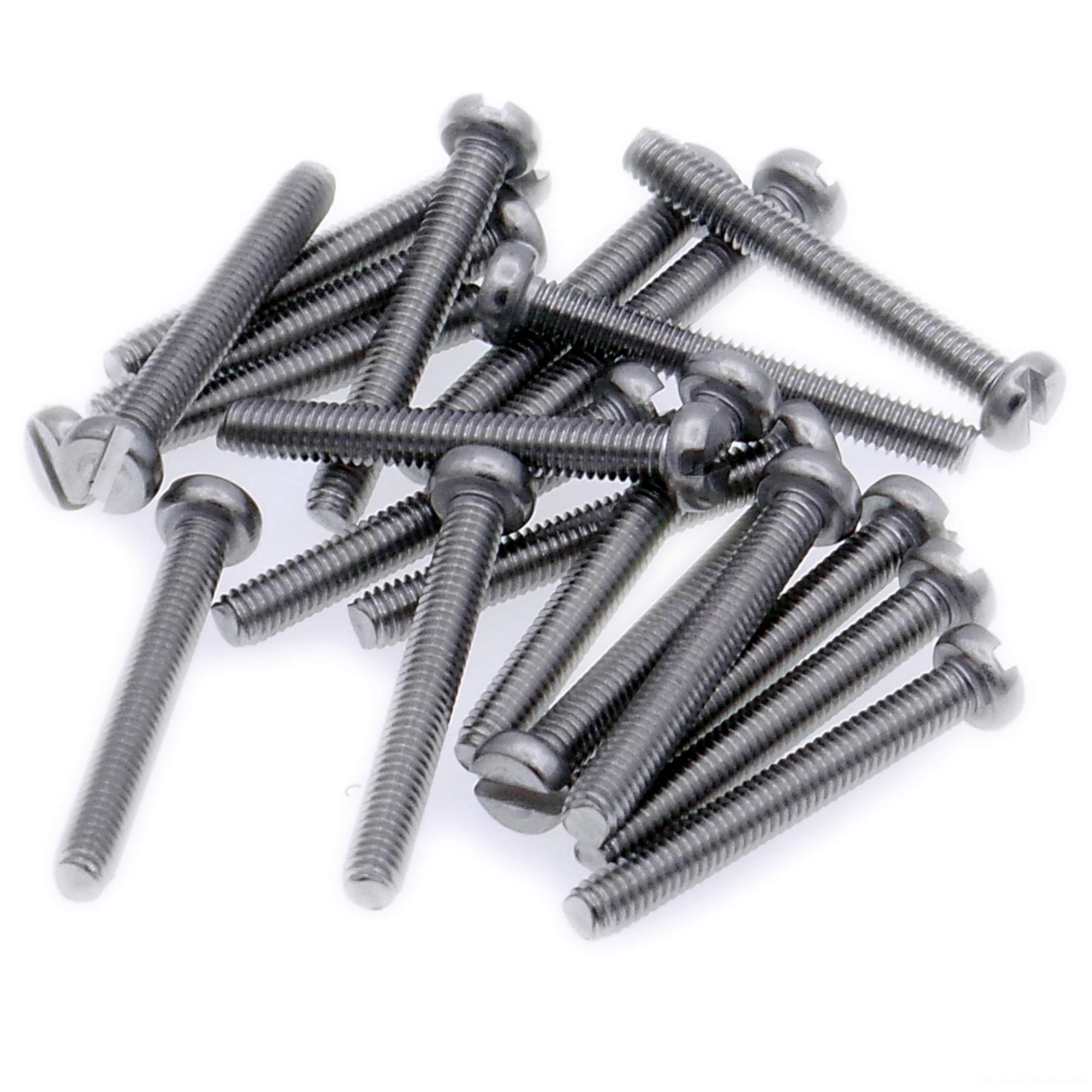 Singularity Supplies M3 (3Mm X 25Mm) Slot Cheese Machine Screw (Bolt) - Stainless Steel (A2) (Pack Of 20)