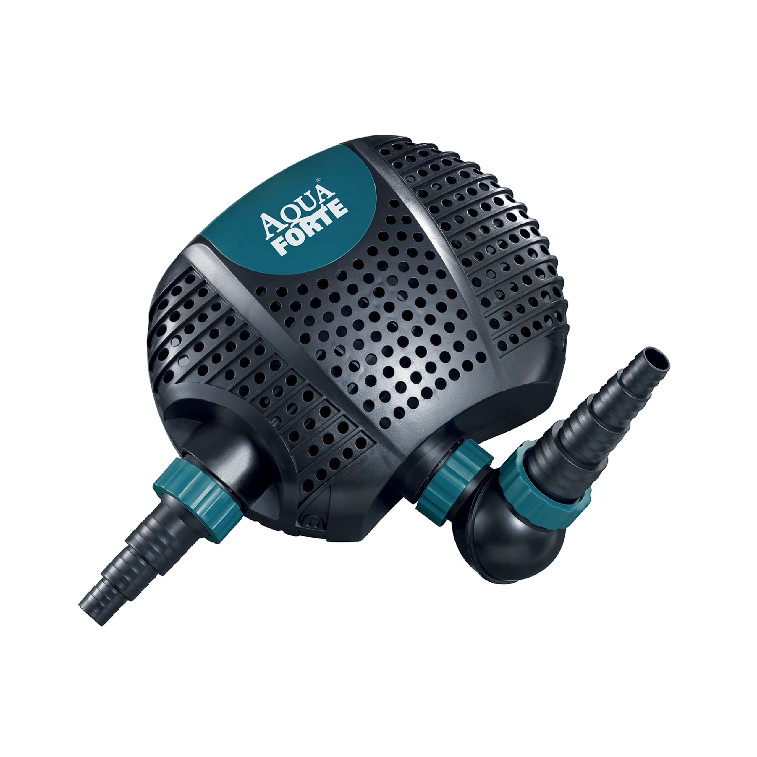 AquaForte O-Plus 10000 Bomba de filtración de bajo voltaje (12 voltios) Bomba de filtración, 85 vatios, Caudal 10 m3 por hora, Altura 5 metros, adecuado para estanques de natación