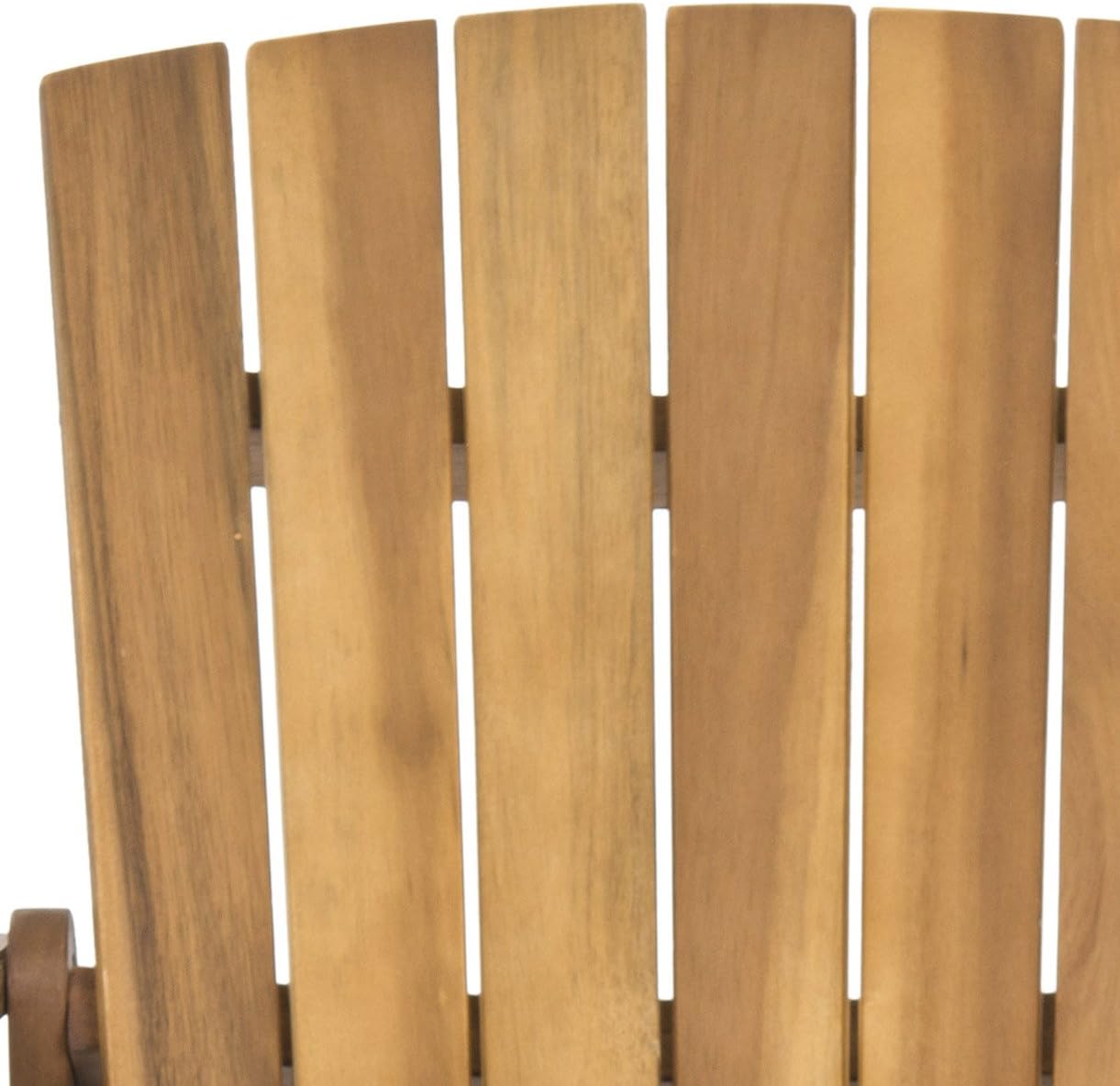 Safavieh Patio Collection Hampton Adirondack Acacia Wood Chair, Natural