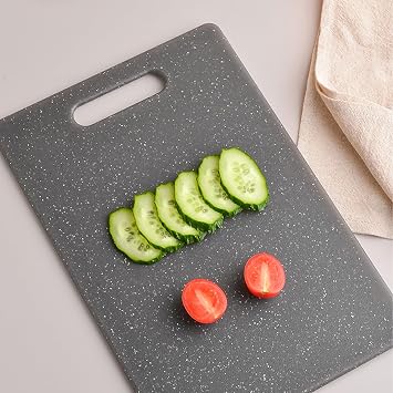 Small Black Chopping Board, Granite Look Mini Cutting Board