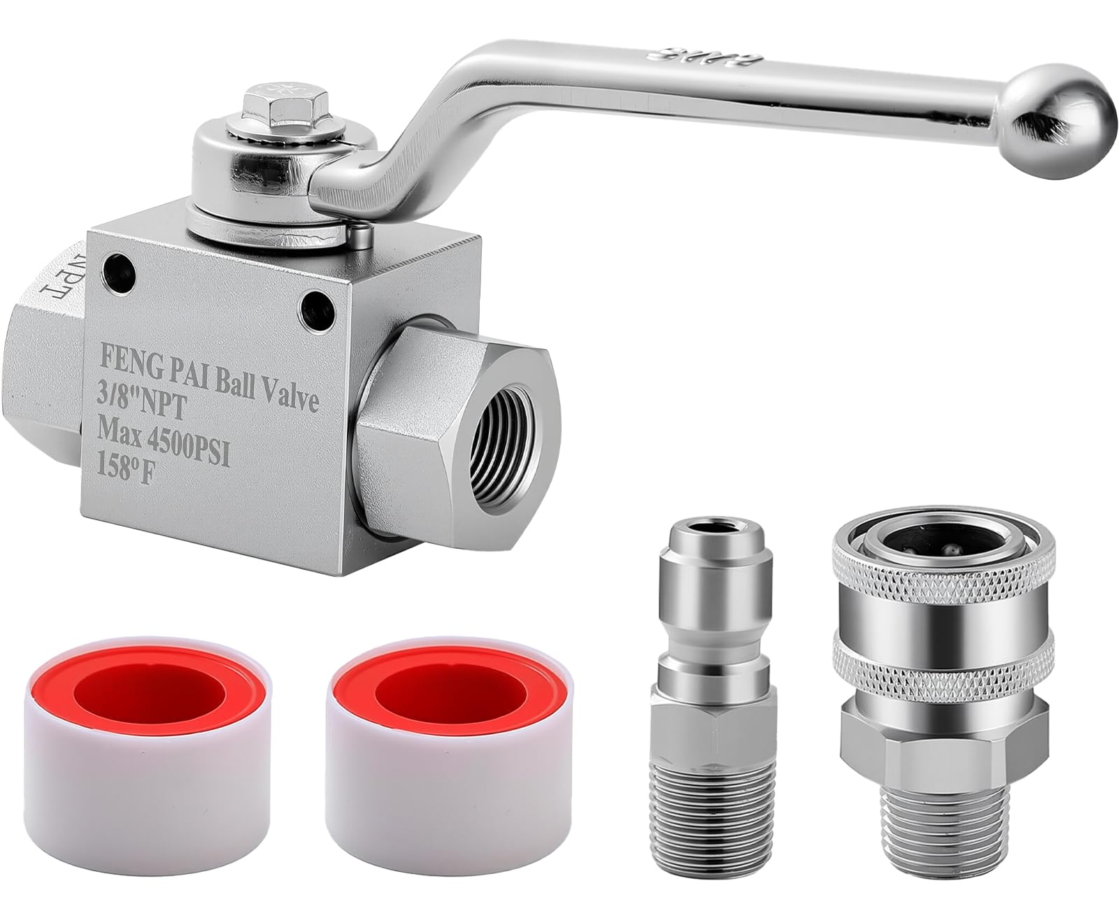 高圧洗浄機用ステンレスバルブ Amazon.co.jp: Tool Daily高圧洗浄機ボールバルブキット