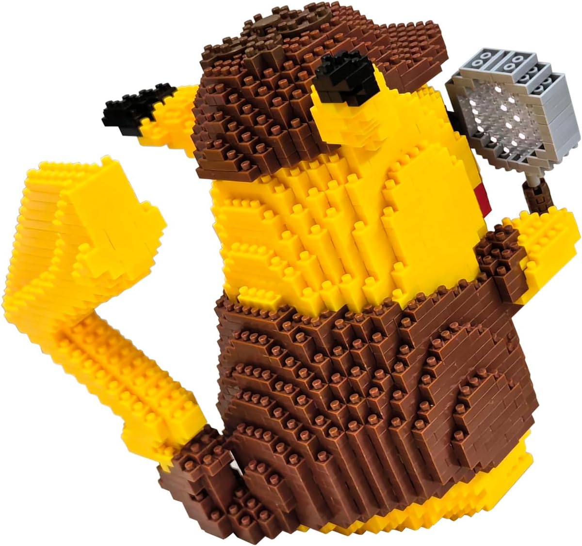 Back view of the assembled STpro Pikachu model.