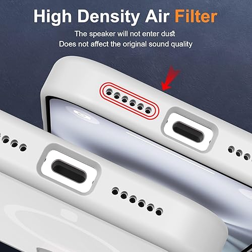 Vista 817 de MOCCA - Funda magnética resistente para iPhone 11 de 6.1 pulgadas, compatible con MagSafe, protector de pantalla de vidrio + protector de lente