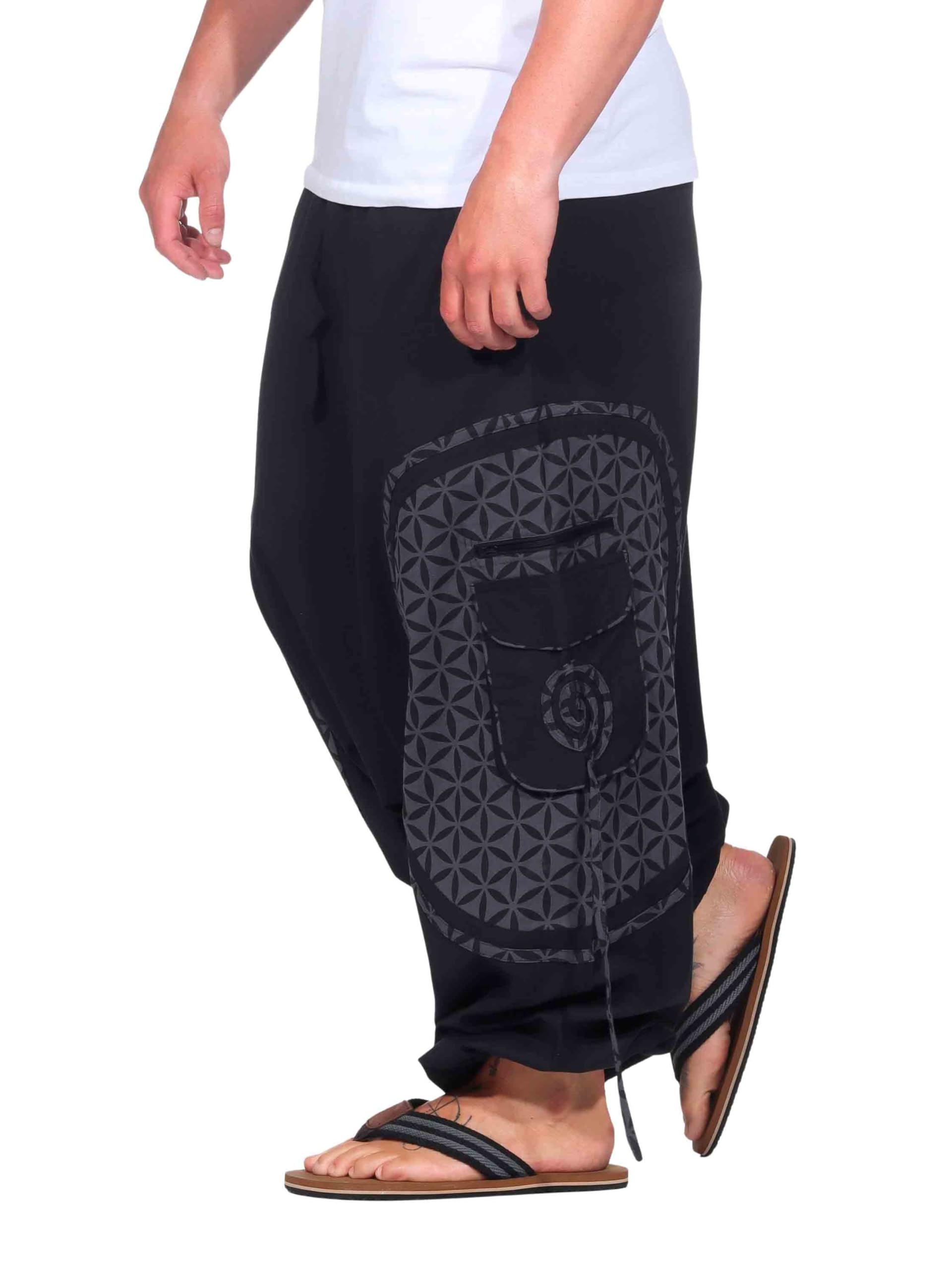 Kunst und Magie Trendige Haremshose Bunte Muster Goa Hippie Hose