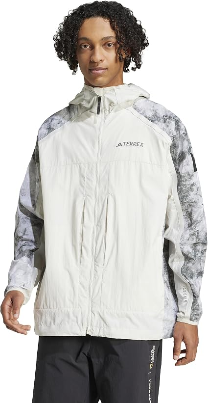 Amazon.co.jp: Adidas KQU65 Men's NG W.R AOP Jacket, Orbit Gray