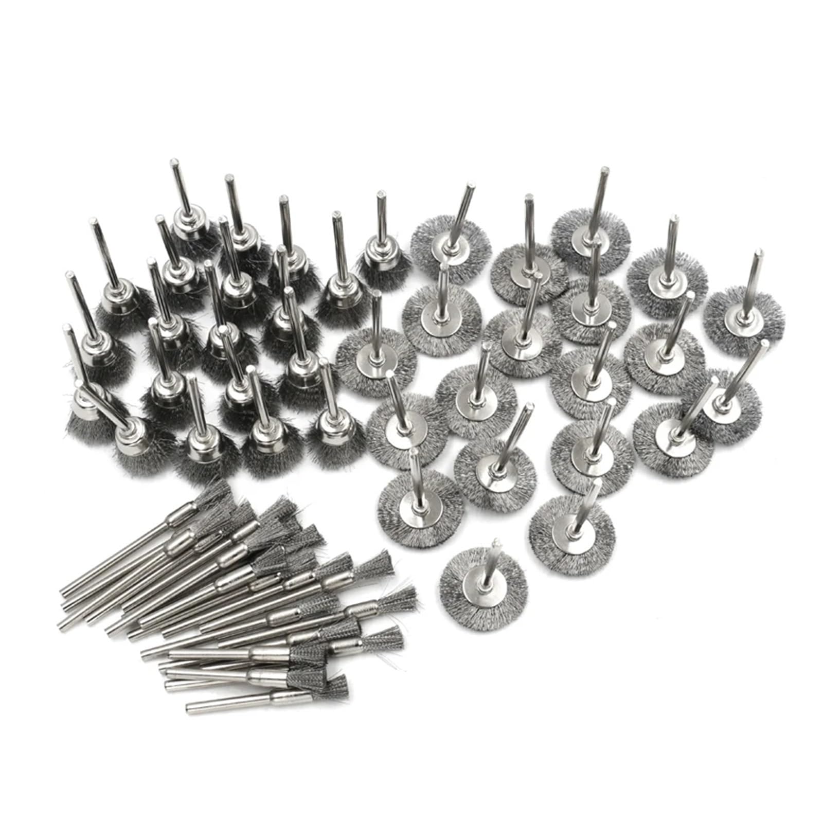 45/60 szt. Szczotka druciana do narzędzi obrotowych wiertarki elektrycznej Akcesoria tarcz polerskich(60pcs)