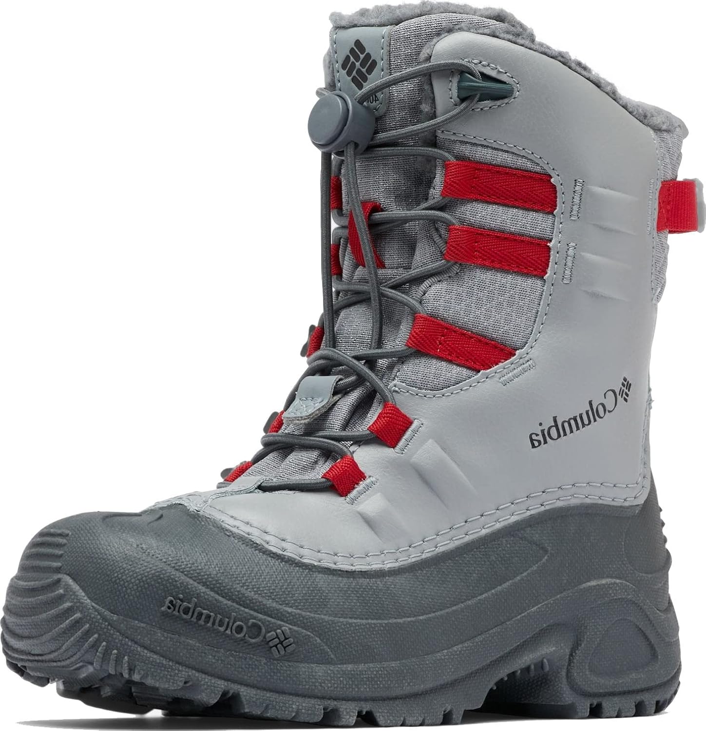 Columbia Youth Bugaboot Celsius Boot - Monument / Mountain Red