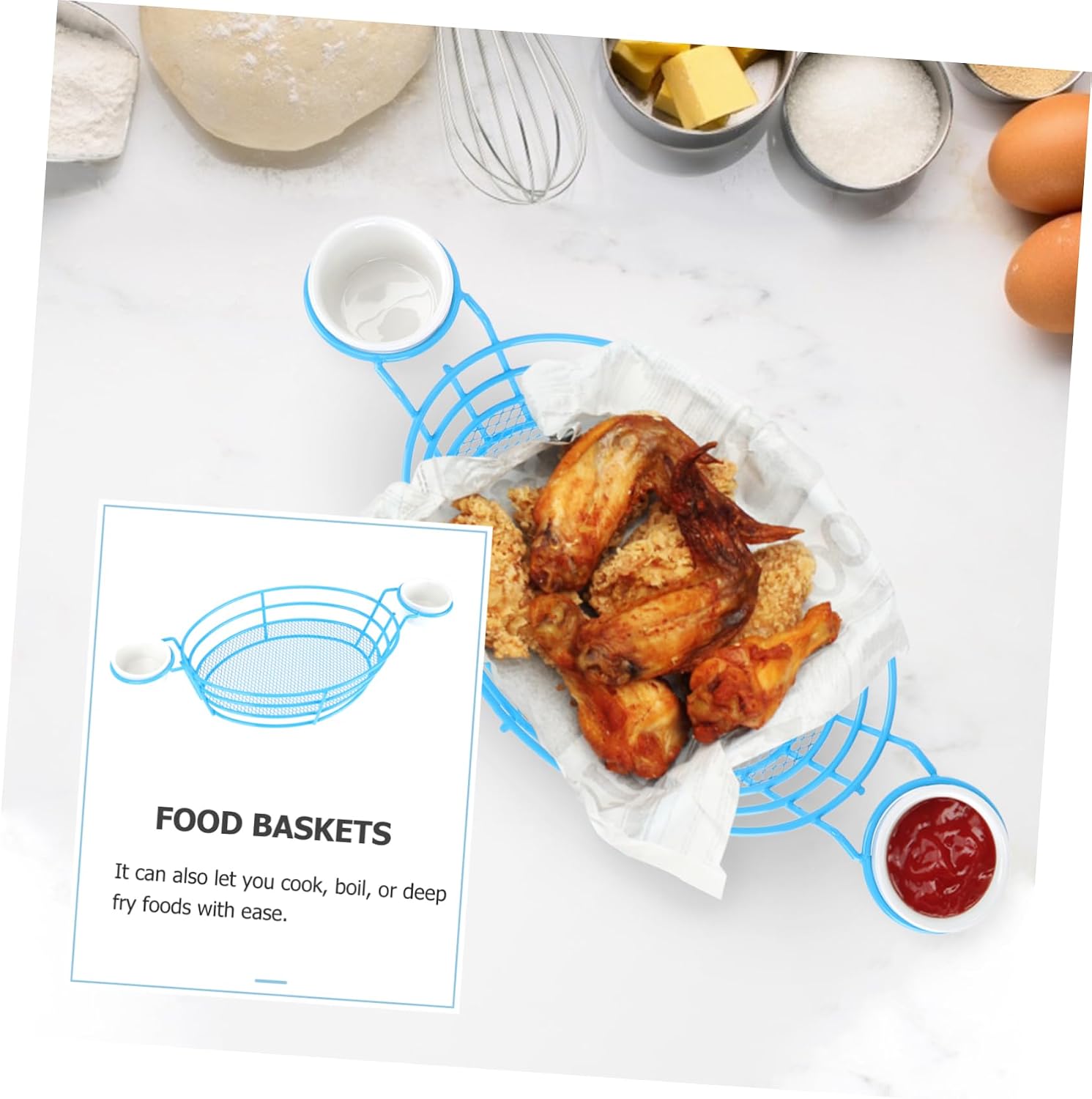 Restaurant Supply Snack Holder Chip Storage Basket for French Fries and Fried Foods Food-grade Snack Container for Home Cafe Restaurant Use