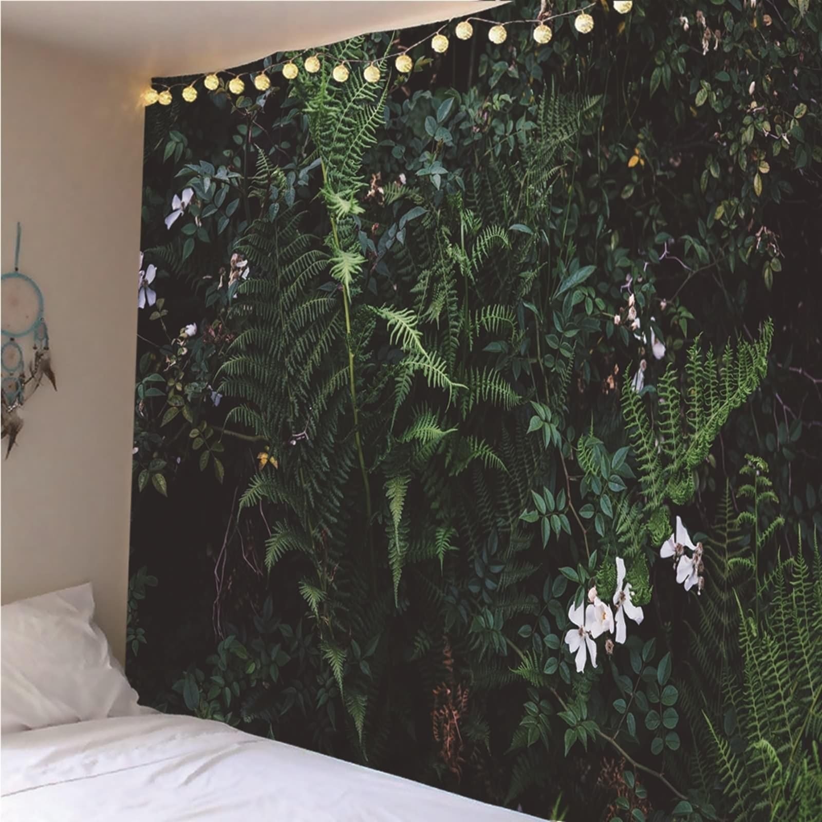 Wycian Tapiz exterior para colgar en la pared, plantas L, verde, microfibra, 260 x 240 cm (ancho x alto)