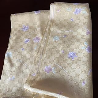 花柄模様 正絹長襦袢生地 2m20cm 単衣のうそつき袖や半衿に