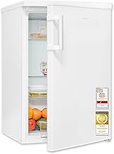 Exquisit Kühlschrank | 133 l Nutzinhalt, Energieklasse C, 37 dB(A) | kompakt, LED-Innenbeleuchtung, verstellbare Glasablagen, Gemüseschublade, manuelle Temperaturregelung | KS516-V-H-010C weiss