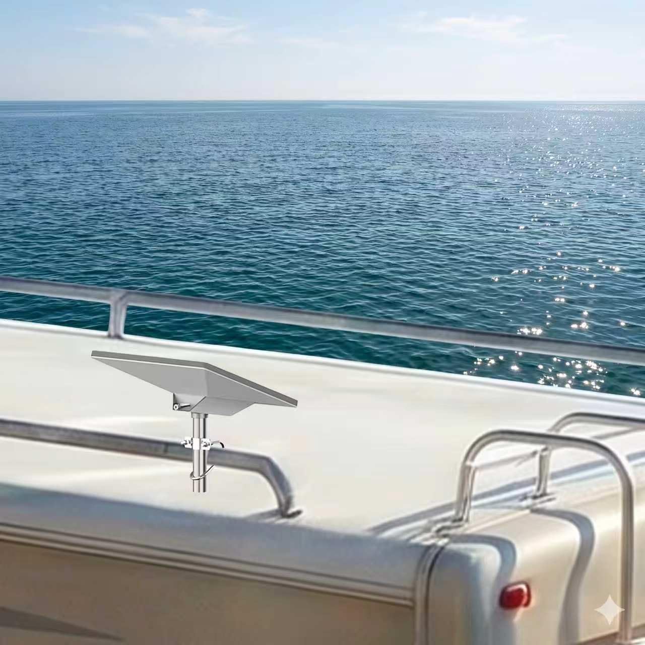 304 Stainless Steel Marine Antenna Mount Compatible with Starlink Mini