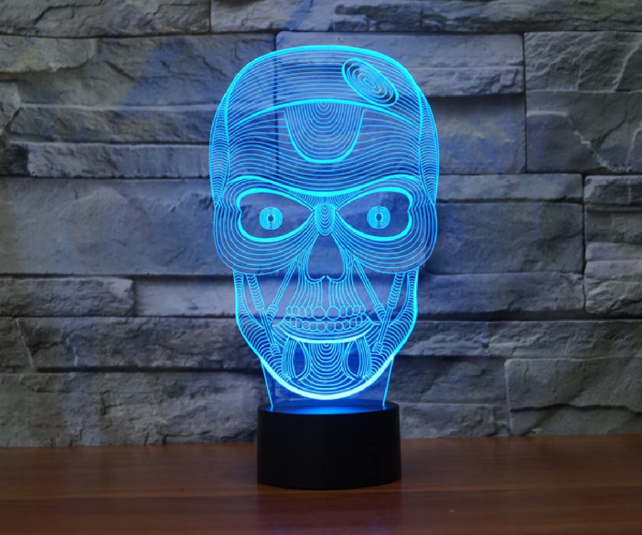 Lampe De Chevet 3D Calavera Mexicaine - Tête De Mort Lumineuse Avec Télécommande Et Multi-couleurs (Fabriqué En France)
