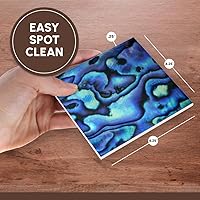 Vista 7 de 3dRose CST_73908_3 Patrón de concha de Paua 'abulón', Nueva Zelanda-AU02 DWA4678-David - Posavasos para azulejos de cerámica, juego de 4