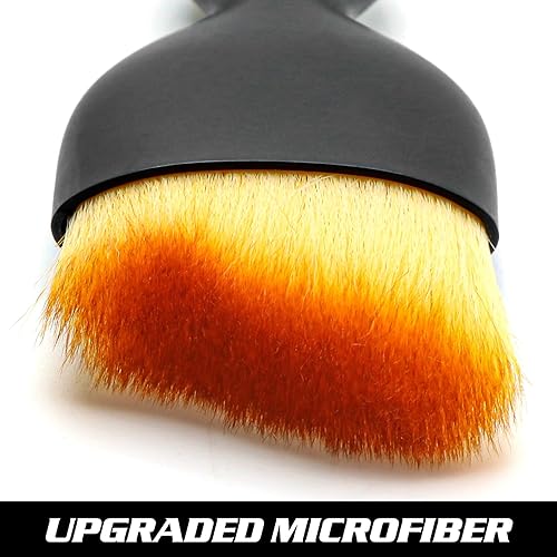 Miniatura 4 de Jerbor Cepillo para detalles interiores del coche,Cepillo de limpieza de cerdas suaves Cepillo de detallado de coche Cepillo de polvo,Herramienta de