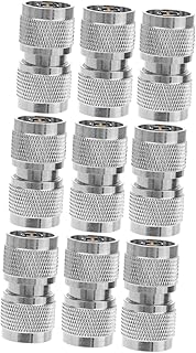 UKCOCO 9 Peças Conector Pl259 Conector Coaxial N Conectores Adaptador Coaxial Adaptador Uhf Conectores Uhf Conectores Cb Adaptador De Antena Pl259 Conectores Bronze Acoplador Coaxial