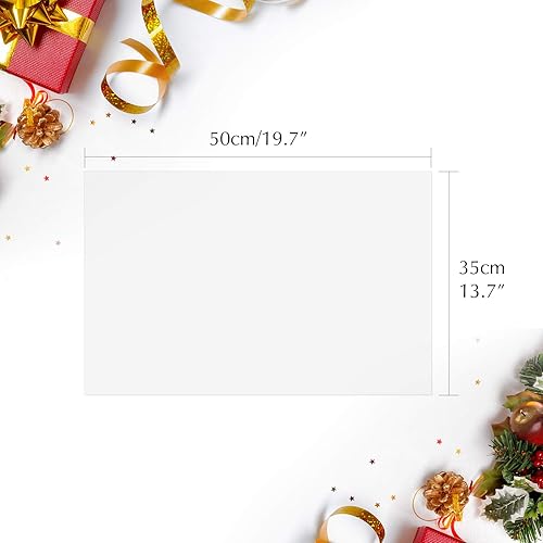 Miniatura 4 de MIAHART 60 hojas de papel de seda de Navidad de 19.7 x 13.8 in, papel de regalo blanco para bricolaje y manualidades, bolsas de regalo decorativas