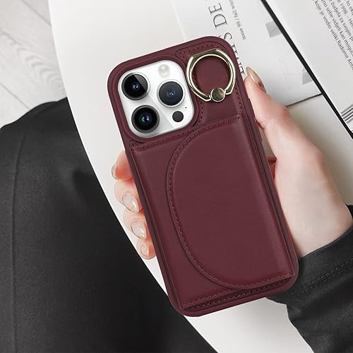 Miniatura 6 de Havaya Funda para iPhone 14 Pro para mujer, iPhone 14 Pro, funda con tarjetero para iPhone 14 Pro, cartera con ranuras para tarjetas de crédito,
