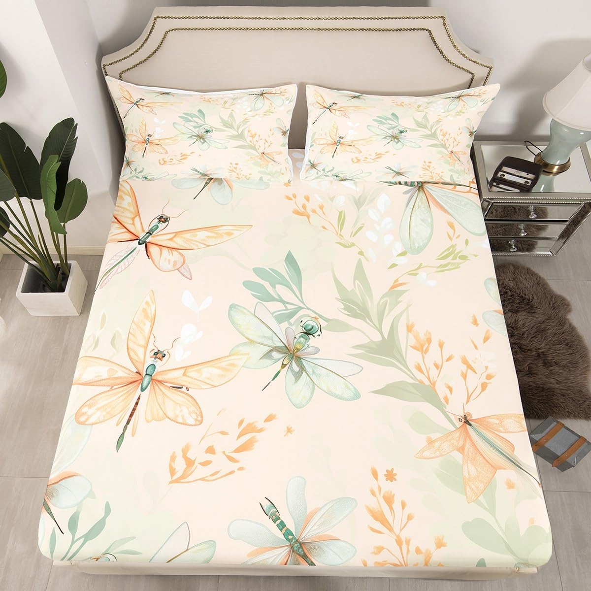 Erosebridal Dragonfly Full Sheets Animal Bed Sheets Plants
