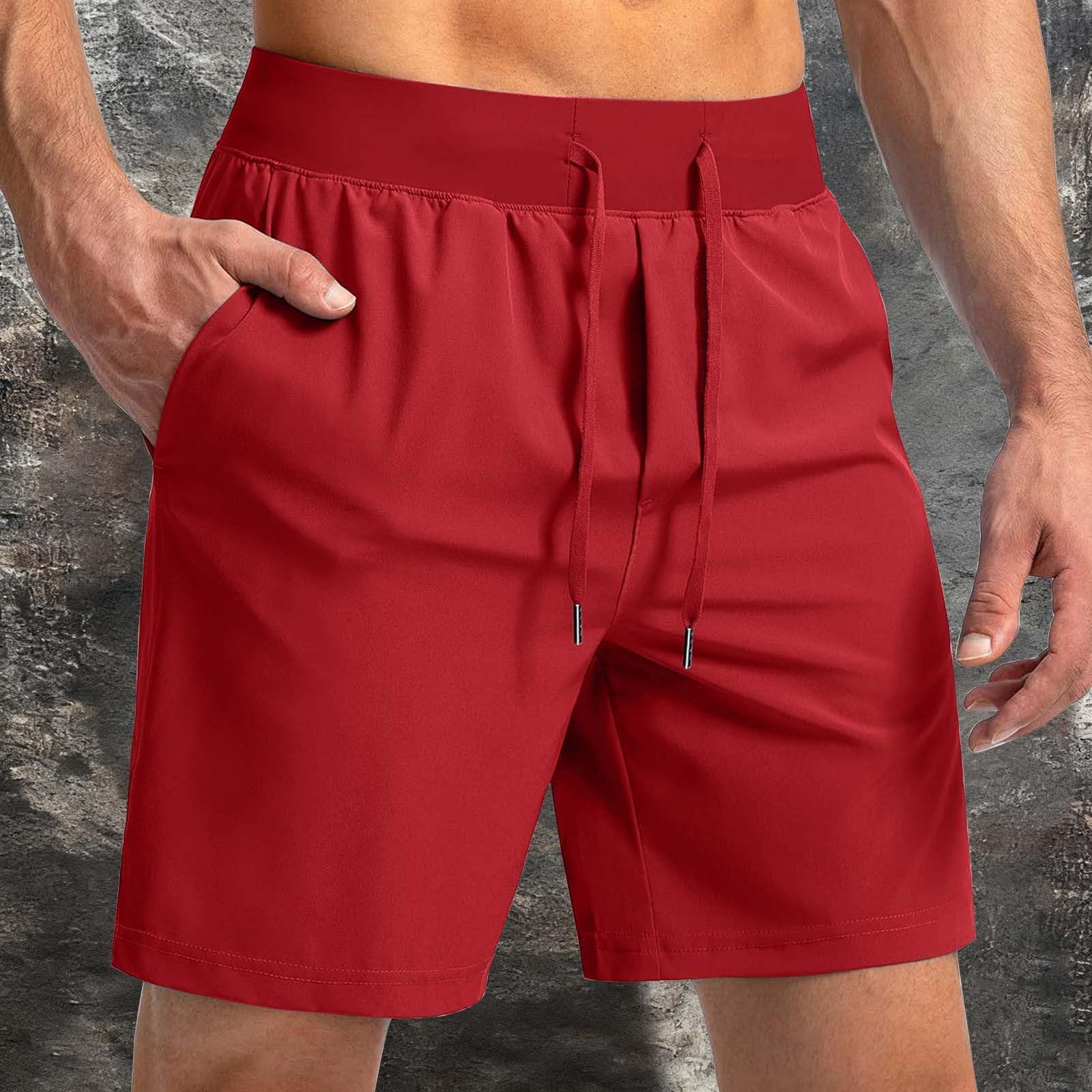 Pantaloncini da corsa da uomo, ad asciugatura rapida, traspiranti, leggeri