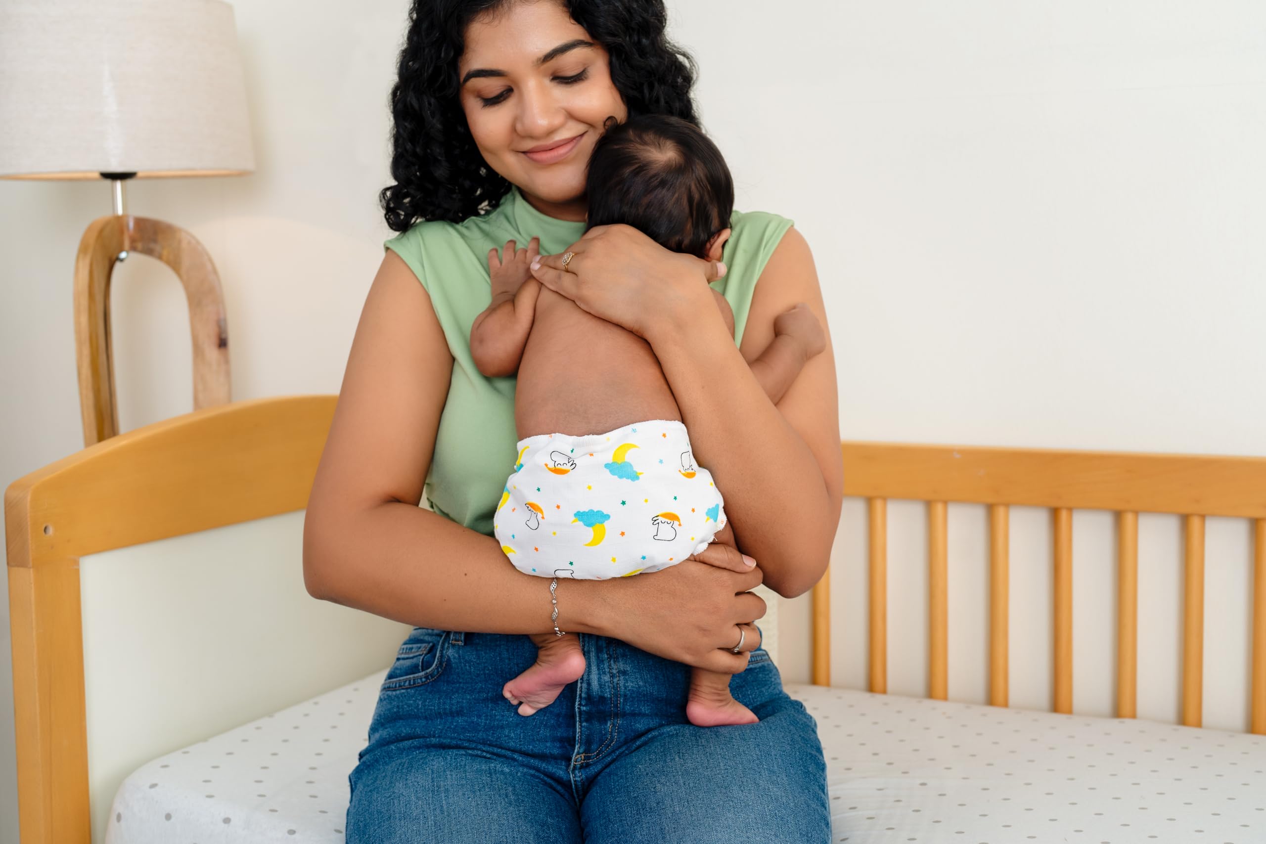 superbottoms DryFeel Baby Langot 0-6 Months l Organic Cotton Modern Baby Nappy l Mess-Free Langot with Gentle Elastics l Super DryFeel Top Layer l Diaper-Free Time Essential | 6 Pack - Image 8 thumbnail