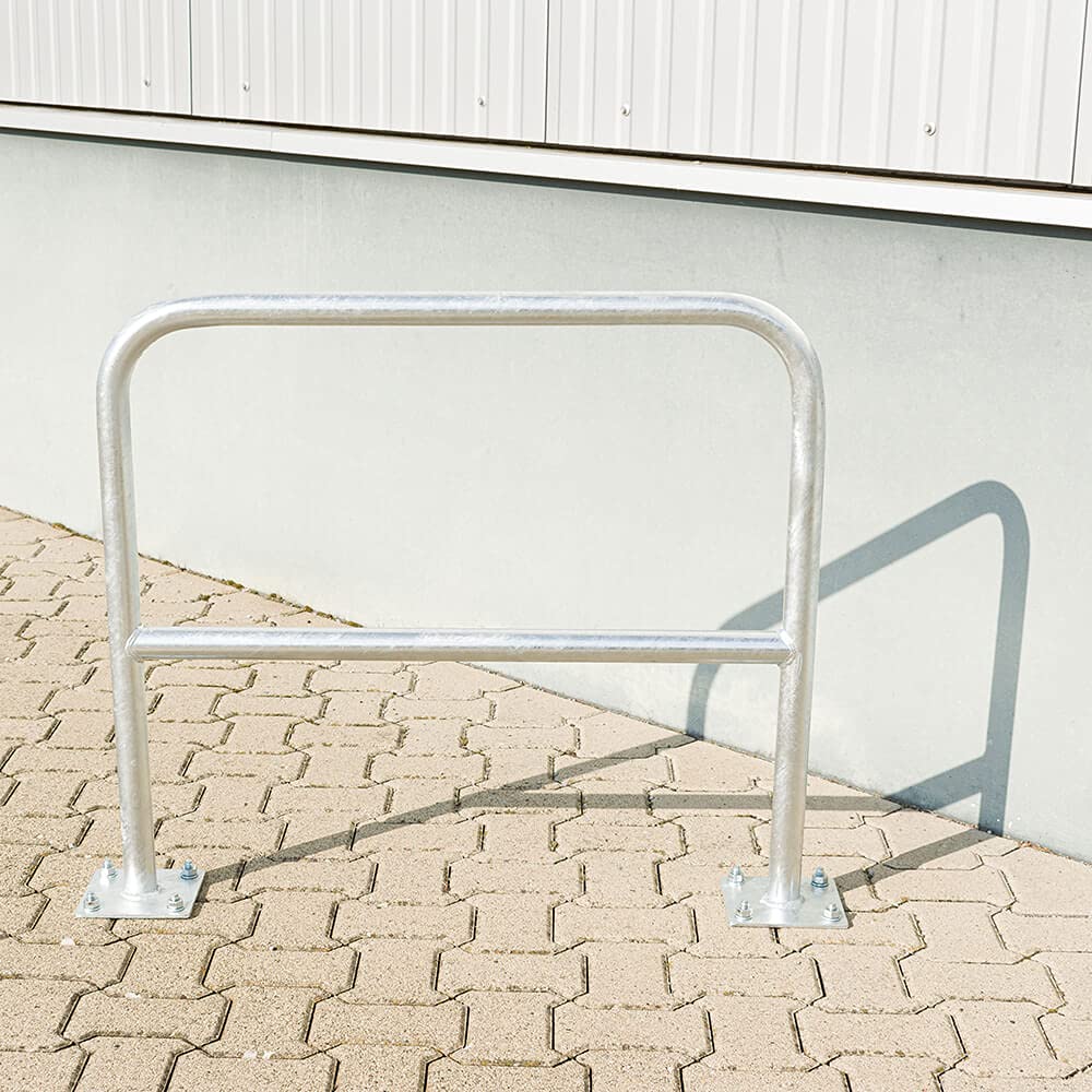 ROBUSTO BIGPACK 5x Wegesperre, Knieholm, fvz, aufdübeln, Stahl, Ø 4,2cm, 90x80cm, Art.-Nr. 609765 | Anlehnbügel | Fahrradanlehnbügel | Fahrradbügel