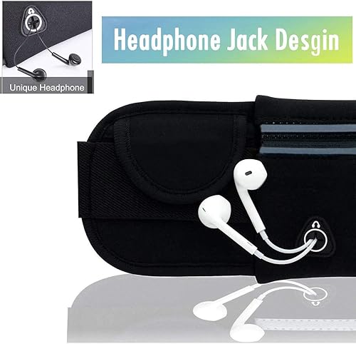 Miniatura 8 de Riñonera impermeable para correr y botella de agua, bolsa deportiva para hombres y mujeres, bolsa de cintura para corredores, soporte de teléfono