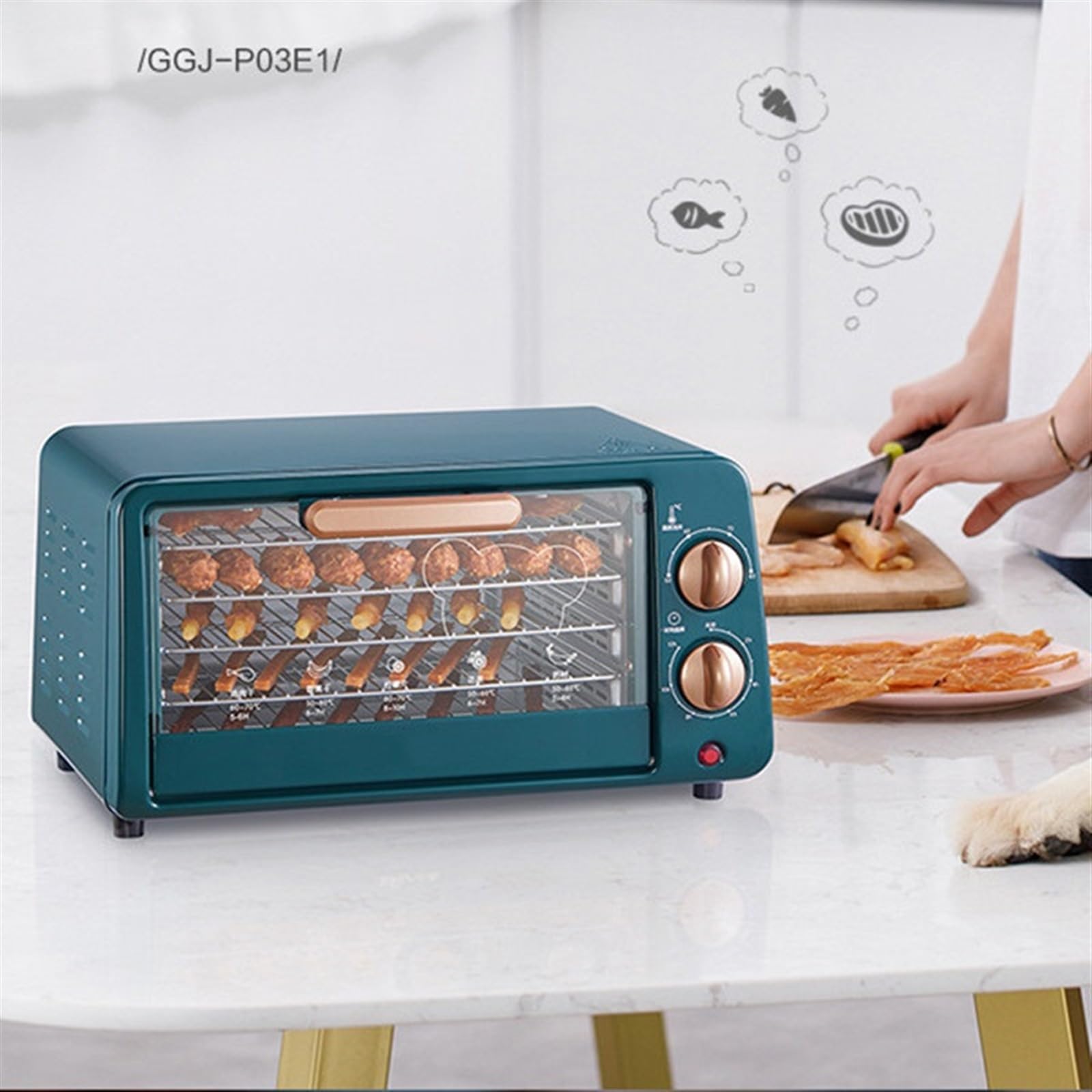 Suszarka do żywności Suszarka do suszonych owoców Żywność dla gospodarstw domowych Mała żywność Przekąski zwierząt Suszone mięso owoce i warzywa powietrza
