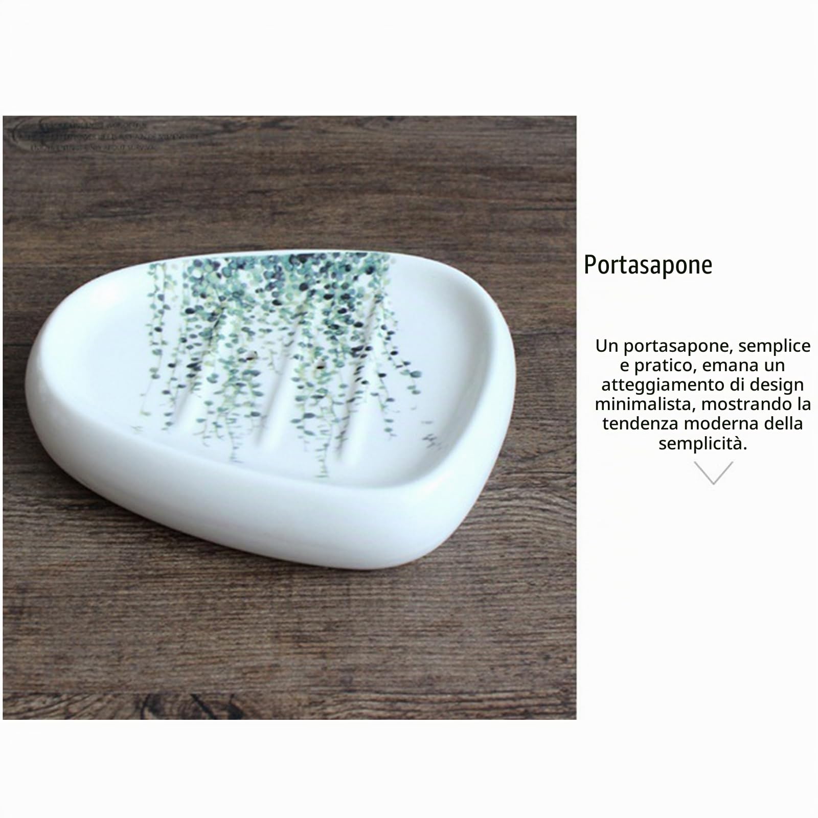 Elegante set da bagno in ceramica da 6 pezzi dotato di dispenser per lozione, bicchiere per collutorio, piatto per trucco, piatto per sapone, portaspazzolino e vassoio, moderno set di