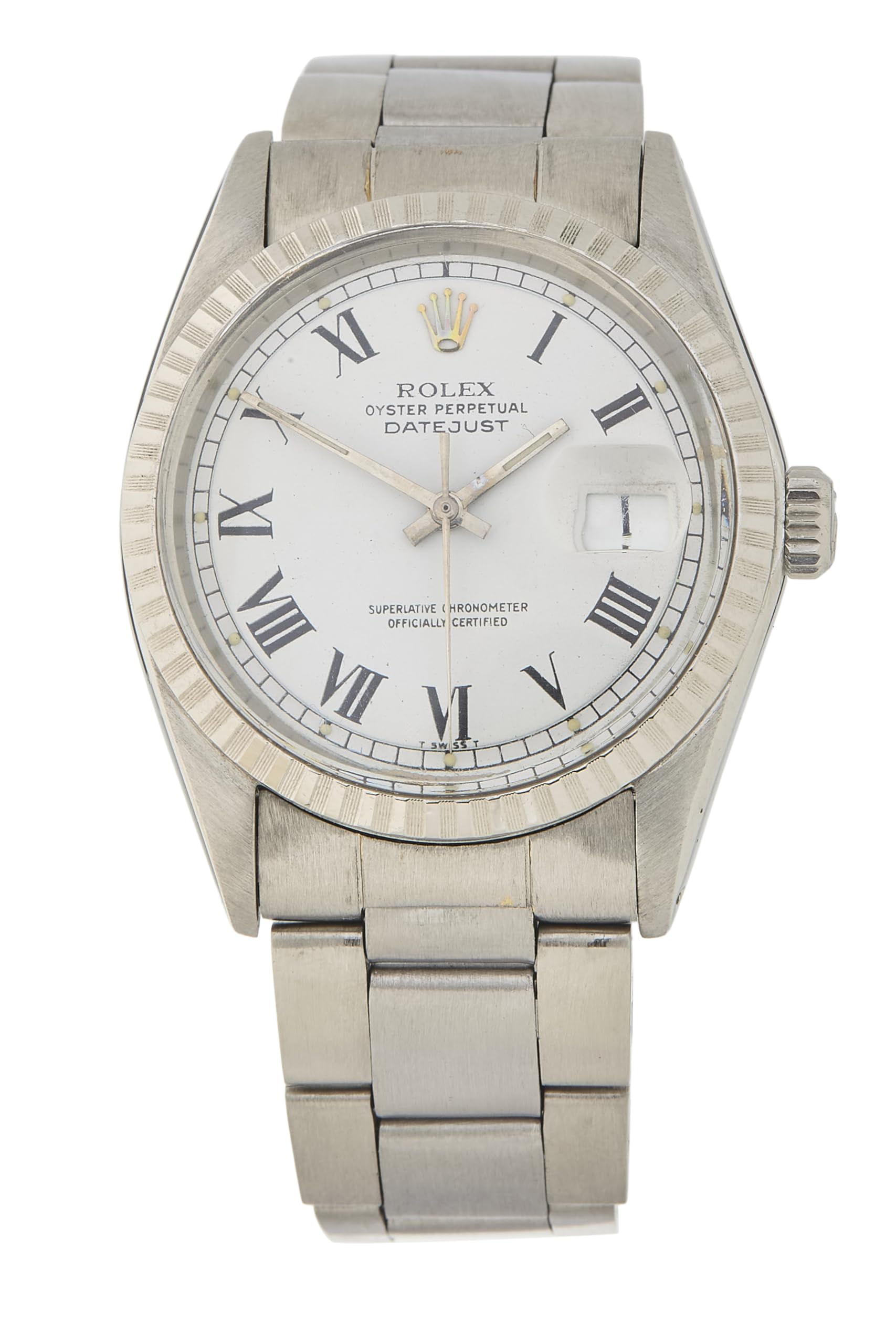 Pre-loved Buckley Roman Dial Datejust 1601 36mm, White