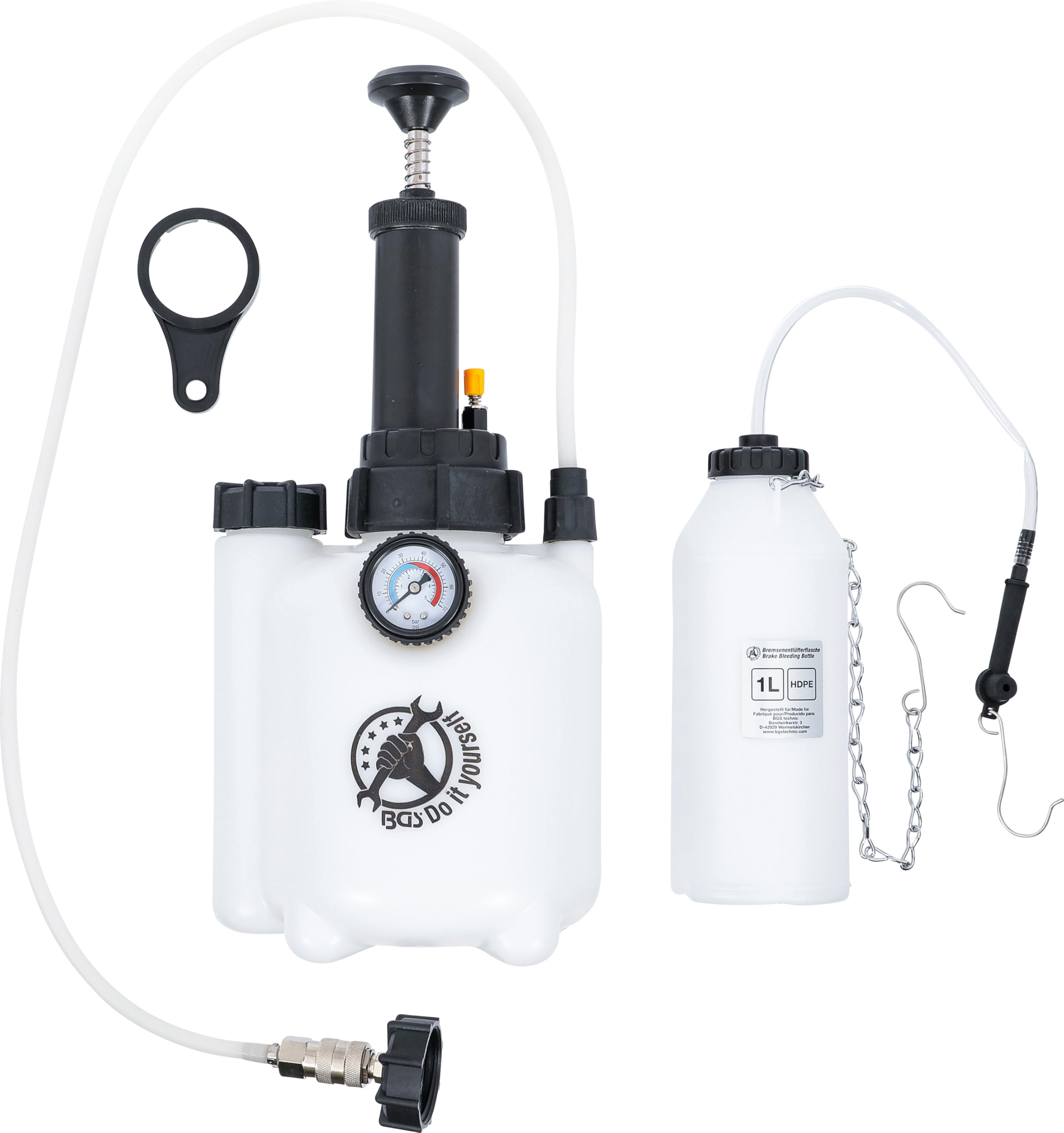 BGS 71049 | Set di spurgo dell'impianto frenante e della frizione | 2,5 l
