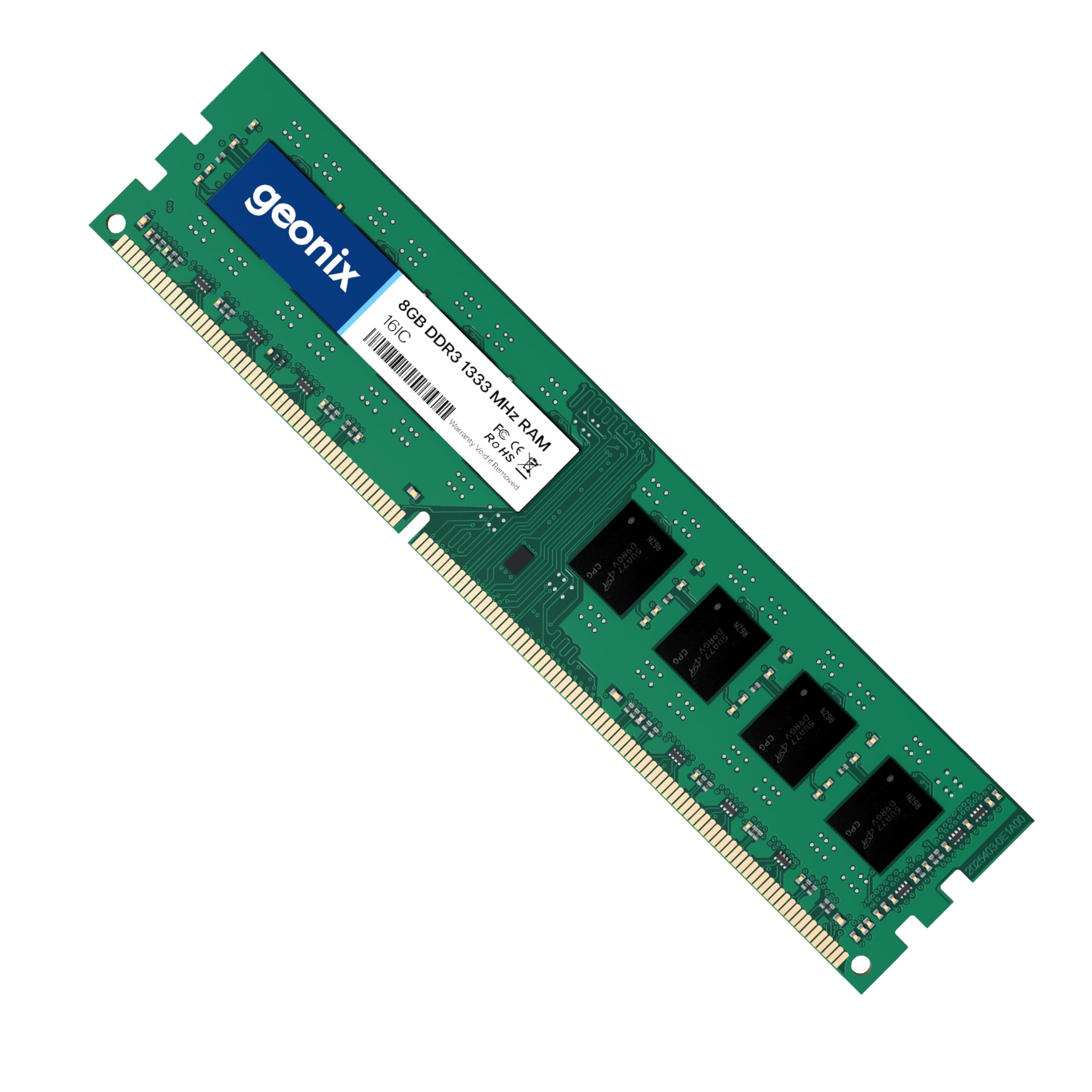 Geonix 8GB DDR3 Desktop RAM 16IC 1333 Mhz, 5 Years Warranty