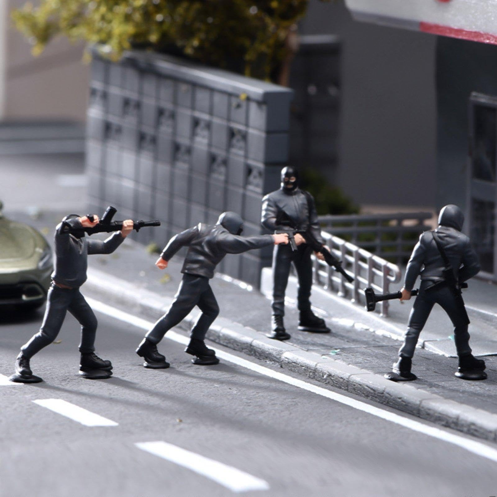 4 Figure in 1:64 per Decorazione da Scrivania E Paesaggi in Miniatura.