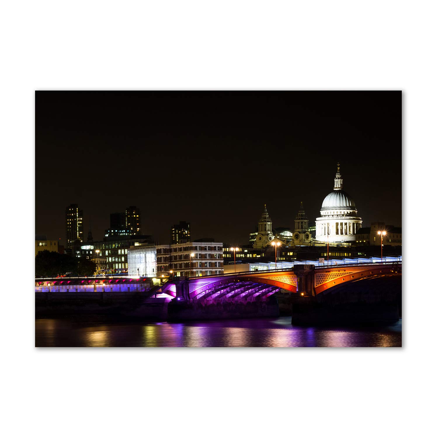Tableau acrylique Tulup Puente Nocturno, une œuvre murale de prestige