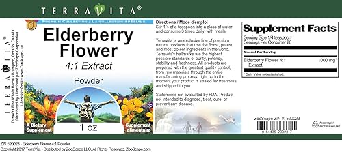 Miniatura 3 de TerraVita Polvo de flor de saúco 41 (1 oz, ZIN 520023)