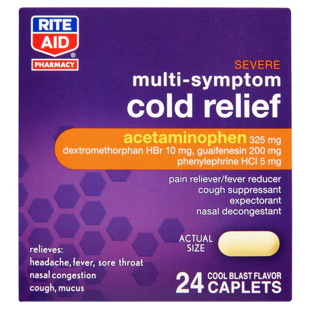 Buy Rite Aid Severe MultiSymptom Daytime Cold Medicine, Cool Blast