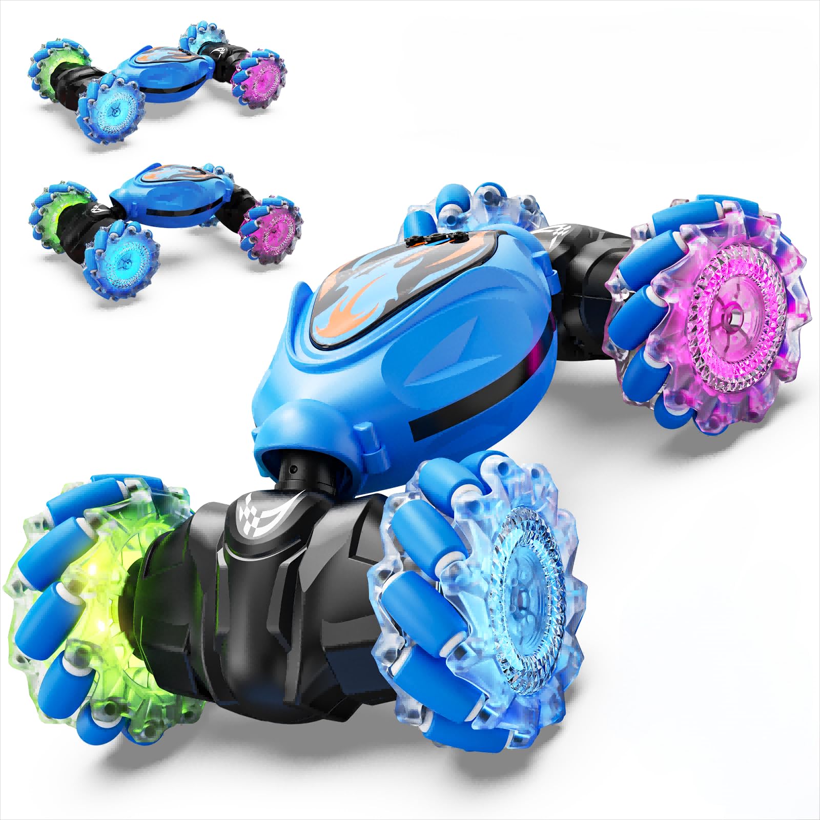 Amazon.co.jp: ラジコンカー 子供向け 4WD 両面走行 スタントカー メカ
