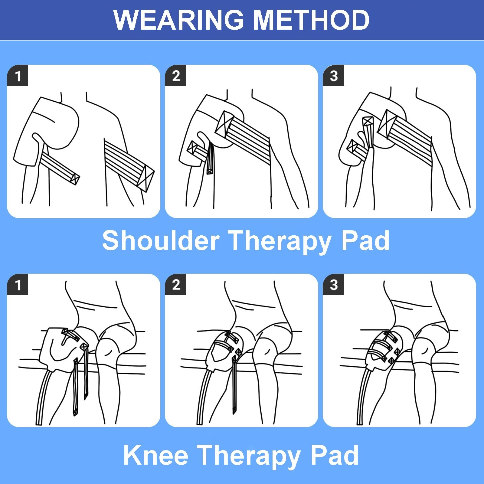 Máquina de Terapia de frío, máquina de Terapia de Hielo programable, Paquete frío de crioterapia Continua posoperatoria, Almohadilla Universal for Rodilla, Tobillo, Brazo, Espalda y Pierna