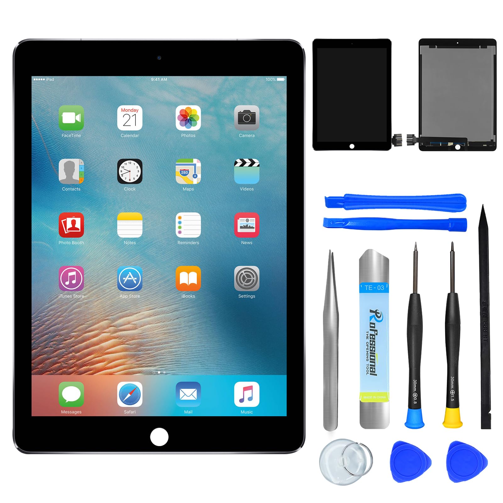 NB+ Screen Replacement For iPad 9th 10.2" (A2602 A2603 A2604 A2605) Generation Touch Screen Digitizer 2021 Pre-Installed Adhesive (Not LCD display) — view 32