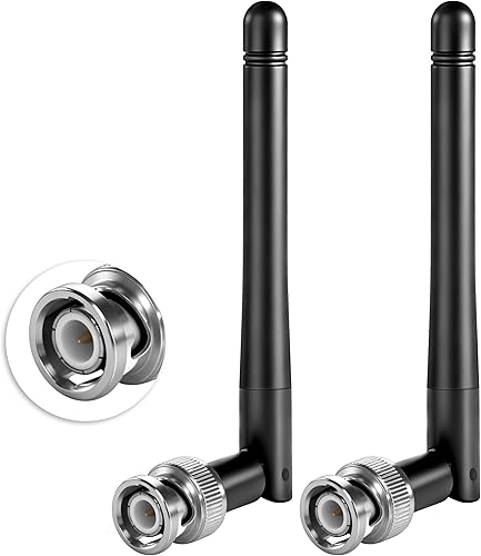 Miniatura 2 de Antena de repuesto UHF BNC macho (paquete de 2) para Sennheiser EW100 EW300 EW500 G3 SKM100 Receptor de micrófono inalámbrico, Slinkdsco