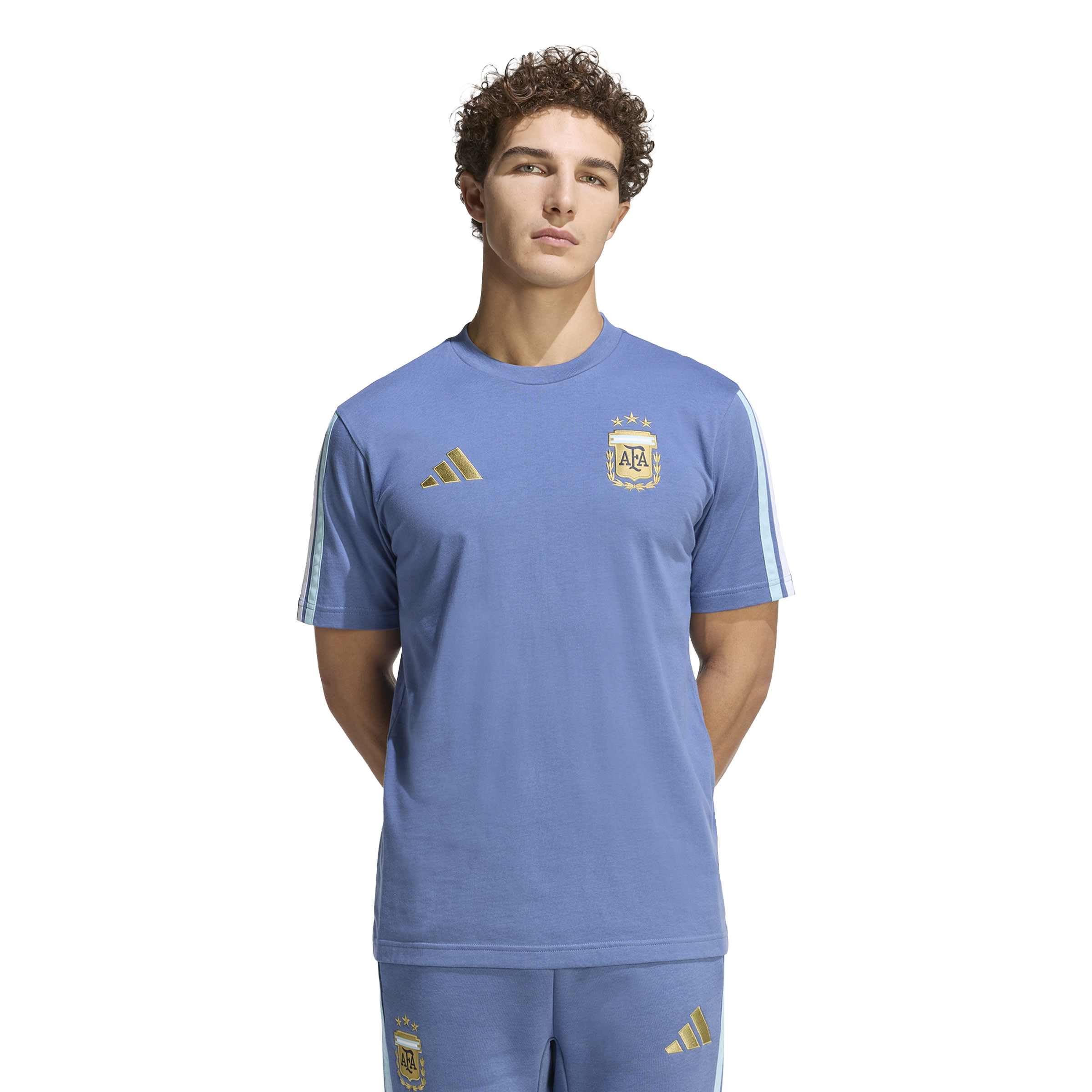 adidas Men's Argentina Alphaskin T-Shirt, Crew Blue, XS