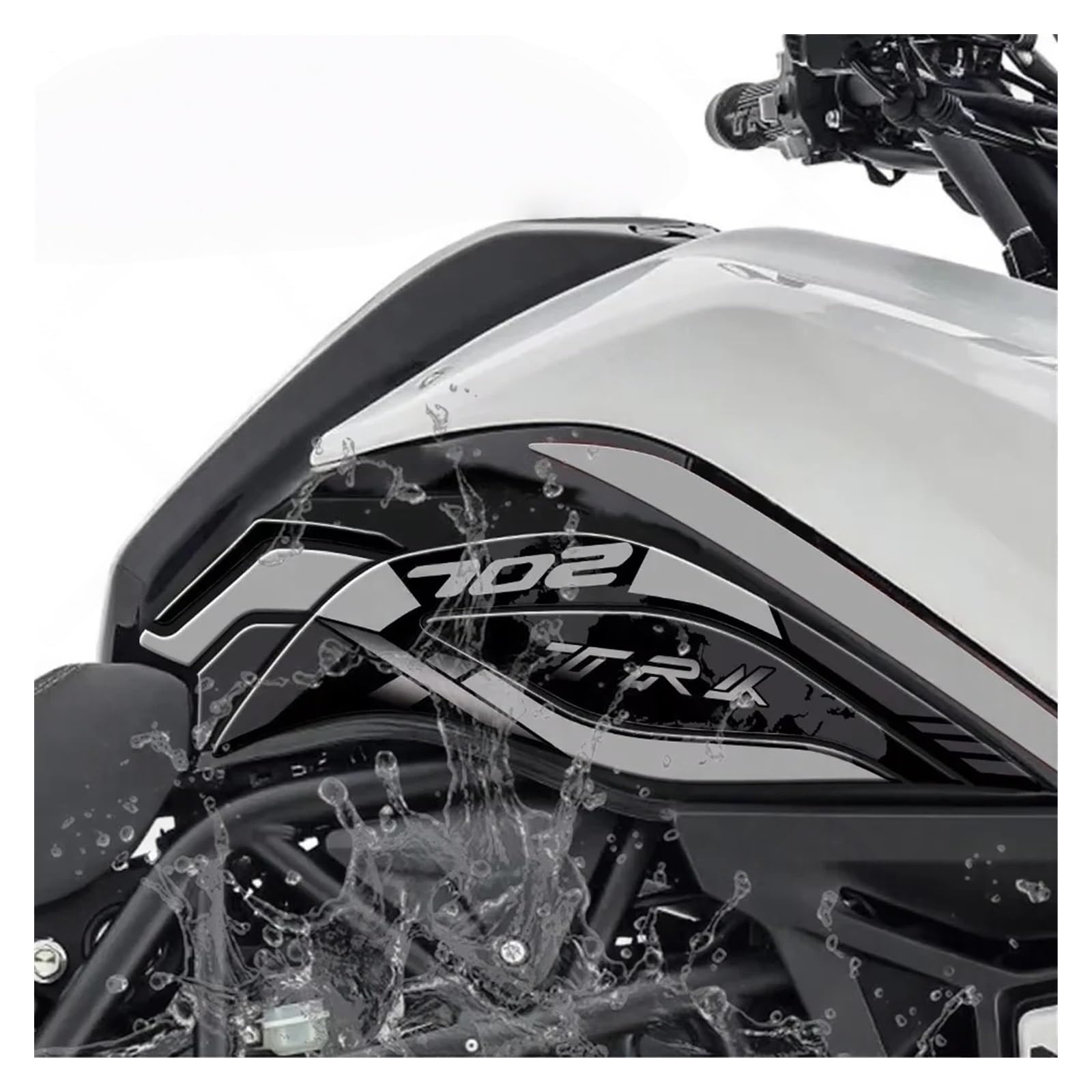 Protège réservoir Moto Kit De Protection pour TRK702X TRK 702x, Résistant Aux Rayures, Autocollants pour Tampons De Réservoir, Accessoires Universels Génériques De Remplacement