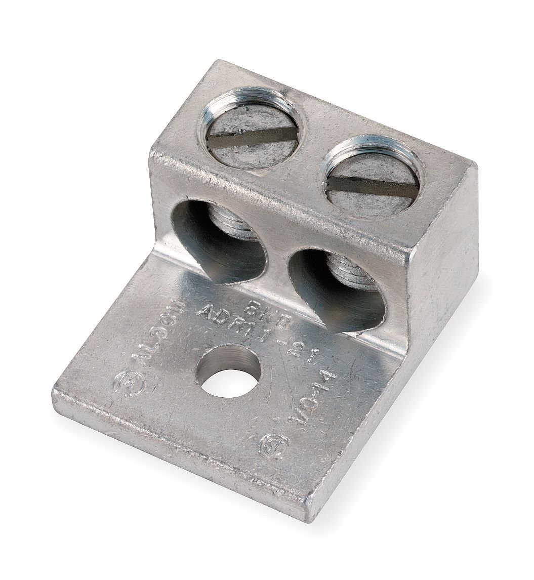 Thomas & Betts ADR3521 BB Aluminum Mechanical Cable Lug, OneHole Mount, 2 7/8" L x 1 59/64" W