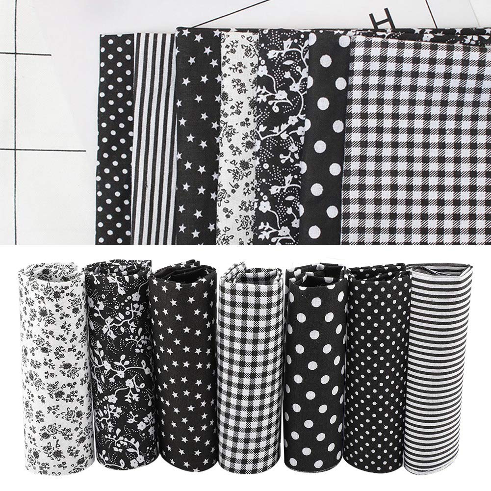 7 Stück Baumwollstoff Quadrate – Je 50 X 50 Cm, Patchwork-Stoffe Für Quilten, Nähen & Basteln