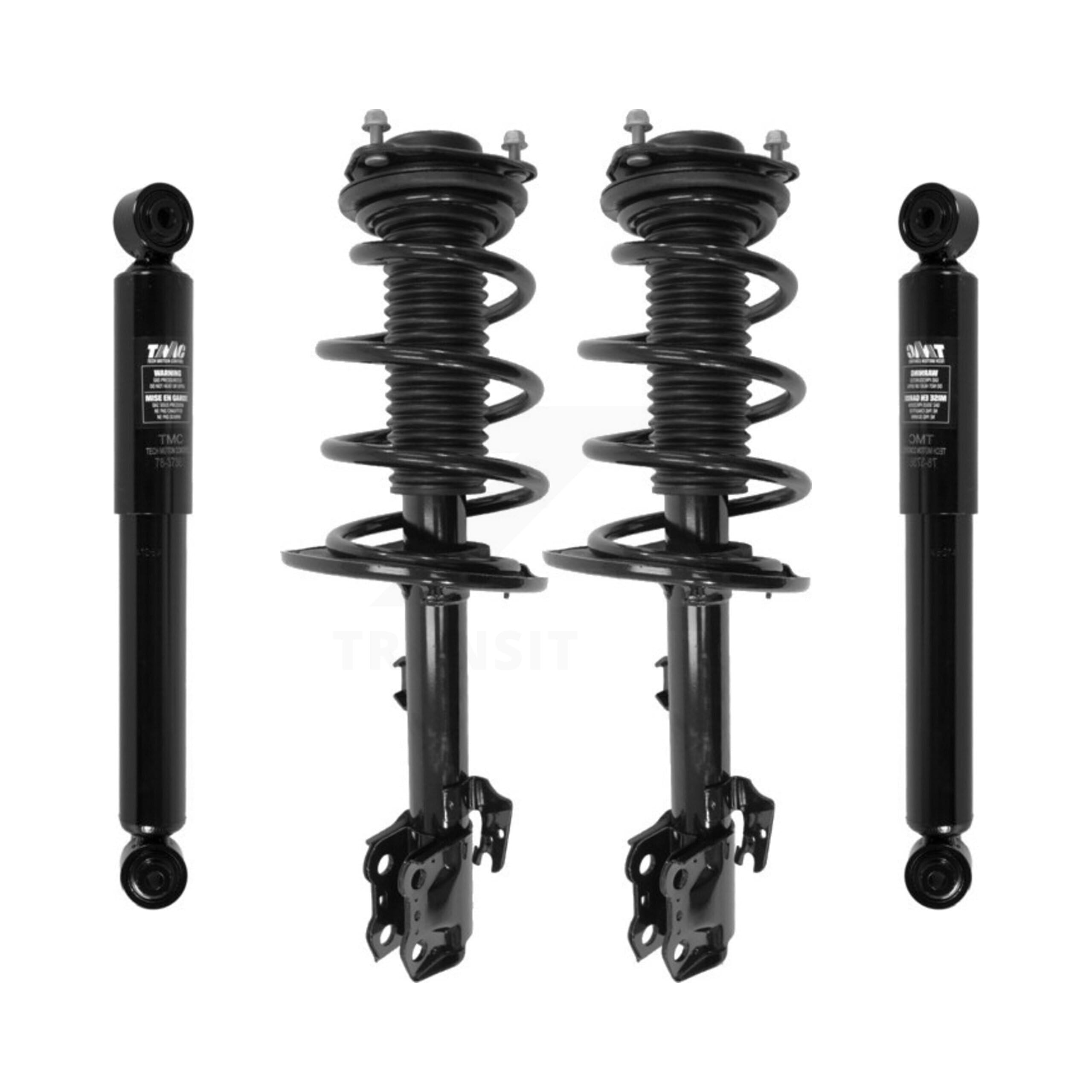 Amazon.com: Transit Auto Front Rear Complete Suspension Shocks 
