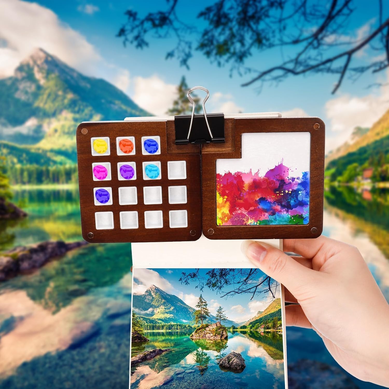 Pocket Artist Watercolour Travel Set,mini Watercolour Paint